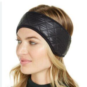 Ugg Winter Headband New Women All Weather Black Quilted Puffer faux fur Gift